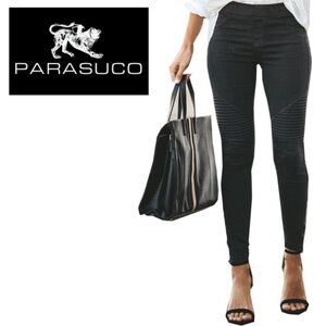 Parasuco Black Moto Leggings